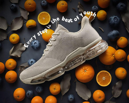 Men's Air Cushion Running Shoes Breathable Tennis Fashion Sneakers Non Slip Workout Casual Sport Shoes Gym Training Comfortable Walking Shoes