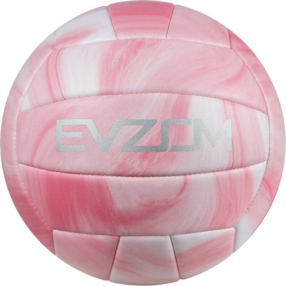 EVZOM Super Soft Volleyball Beach Volleyball Official Size 5 for Outdoor/Indoor/Pool/Gym/Training Premium Volleyballs Equipment Durability Stability Sports Ball