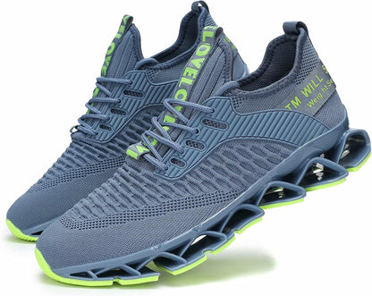 Vooncosir Men's Fashion Sneakers Breathable Mesh Running Shoes Blade Non Slip Soft Sole Casual Athletic Walking Shoes