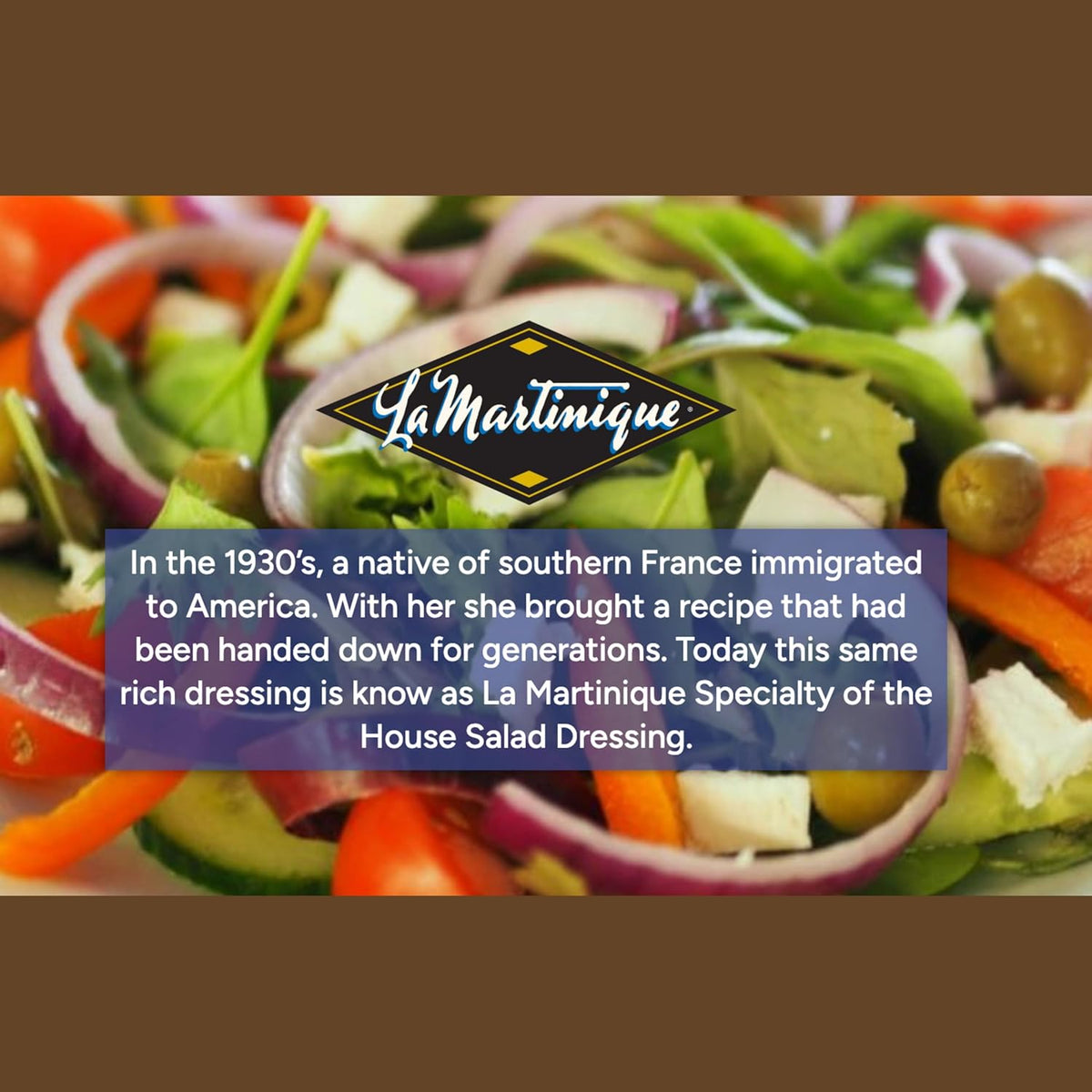 La Martinique Balsamic Vinaigrette Dressing 10 Ounce Bottle (Pack of 2)