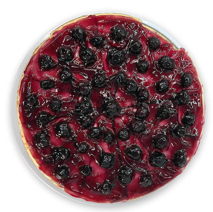Andy Anand Sugar Free Blueberry Cheesecake 9" - Fresh California Cream Cheese, Amazingly Delicious, Diabetic Friendly, Traditional Recipe Handmade New York Style, Rich & Silky (2 lb)