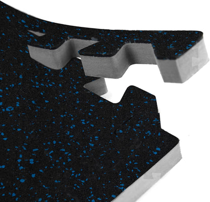 IncStores Impact Foam Rubber Floor Tiles, Interlocking Home Gym Floor Matts for Weight & Workout Equipment Room Padding, 2'x2' Tiles