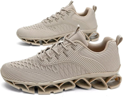 Men's Slip on Walking Running Shoes Blade Tennis Casual Fashion Sneakers Comfort Non Slip Work Sport Athletic Trainer