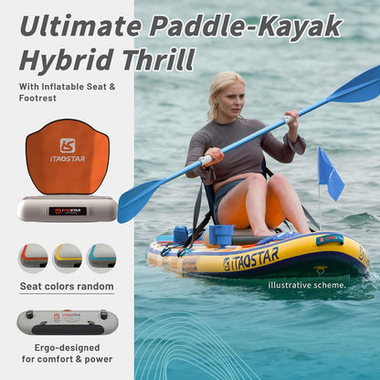 Journey 11'6" / 11'×34" / 11'×35" Extra Wide Paddle Board, One-Stop Premium SUP Board Accessories, Tailored Fins, Stable Inflatable Stand Up Paddle Boards for Youth/Adults of All Skill Levels