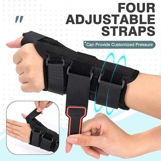 Wrist Brace & Thumb Spica Splint, for De Quervain's Tenosynovitis, Tendonitis, Carpal Tunnel & Arthritis Wrist Support Thumb Splint (Right Hand - Small)