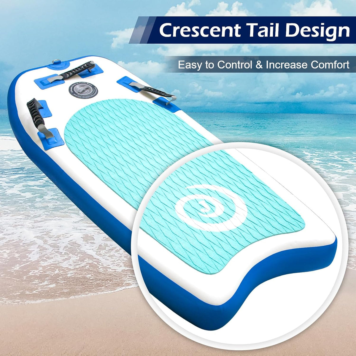 Inflatable Bodyboard Lightweight Portable 40" Body Board for Adults and Kids Surfboards Body Boards for Beach River