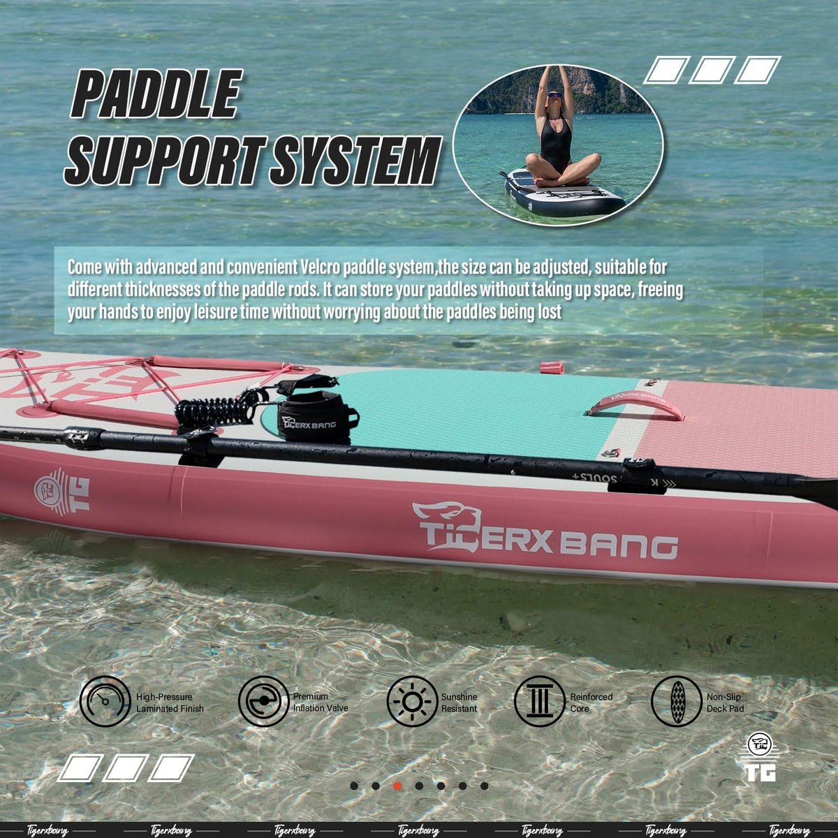 Inflatable Paddle Board with Premium SUP Board Accessories, Allround Paddle Boards for Adults/Kids,Stand Up Paddle Board Defender Collection