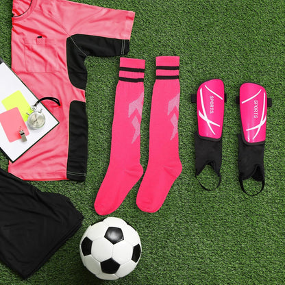 Soccer Shin Guards and Socks Kids Youth Lightweight Soccer Pads Defender with Ankle Protection Ski Shin Guards Football Equipment for Age 4-14 Toddler Boys Girls Teens