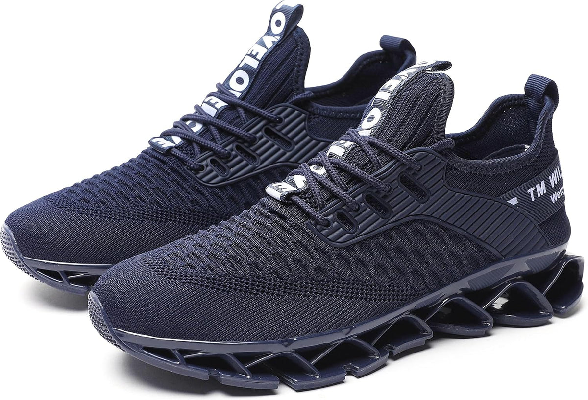Men's Running Shoes Blade Tennis Walking Fashion Sneakers Breathable Non Slip Gym Sports Work Trainers
