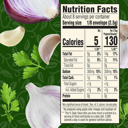 Good Seasons Garlic & Herb Salad Dressing & Recipe Mix (0.75 oz Envelopes, Pack of 24)