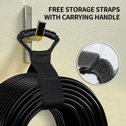 HUANCHAIN 16/3 Gauge 200 ft Extension Cord Outdoor Waterproof with Lighted end, Flexible Cold-Resistant 3 Prong Long Black Extension Cord Outside, 10A 1250W 16AWG SJTW, ETL