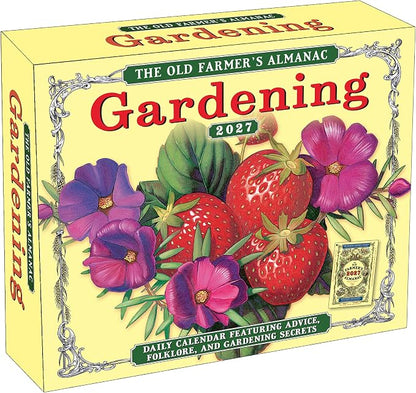The Old Farmer's Almanac 2027 Daily Desk Calendar: Boxed Page-a-Day Gardening Calendar with Day-to-Day Tips, Folklore, Advice & Planting Secrets