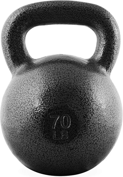WF Athletic Supply Hammerstone Painted Cast Iron Kettlebells, Home & Gym Equipment, Great for Strength Training, Full Body Workout & Crossfit Training, Color & Size Options Available in 10-80 Pounds