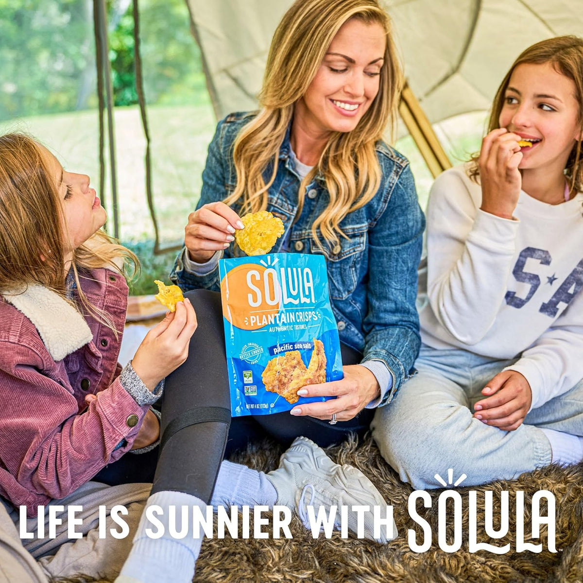 Solula Plantain Crisps Authentic Tostones, Roasted Garlic, 4 Ounce (Pack of 3), Kettle Cooked Chips, Gluten Free, Paleo Friendly, Grain Free, Vegan
